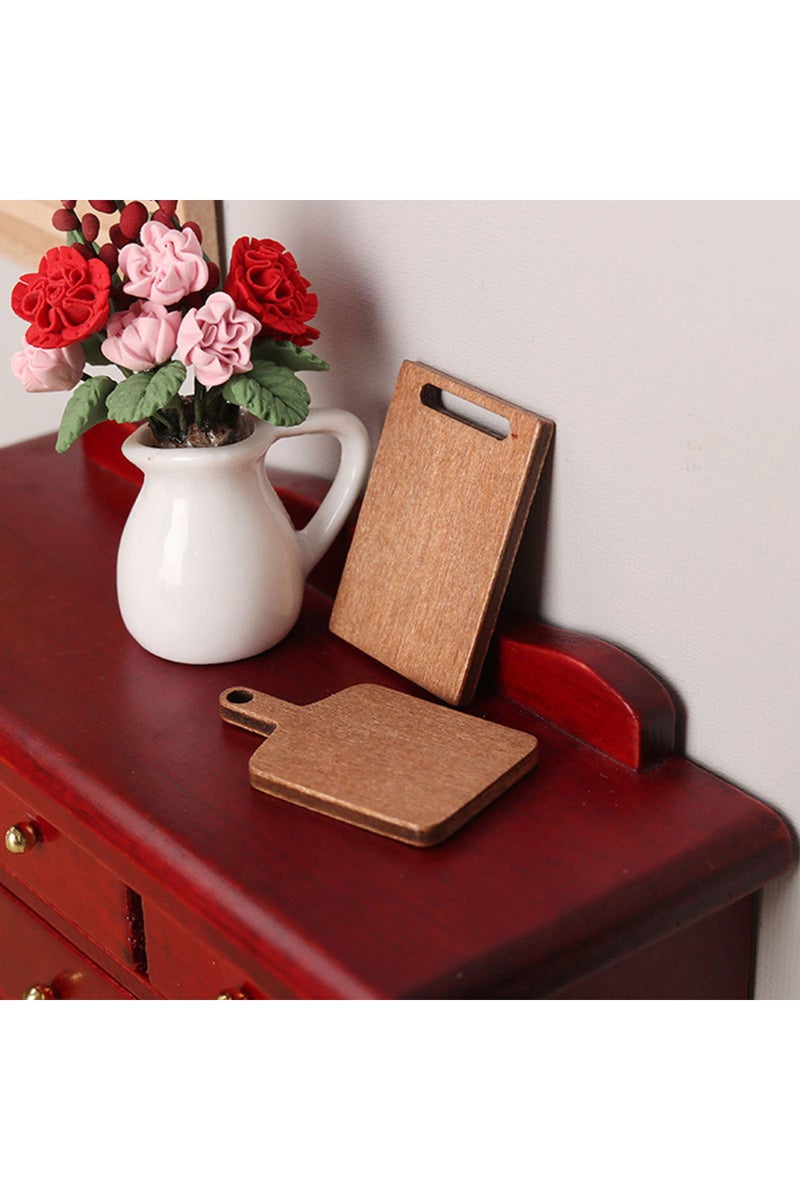 إيروريكس 5 قطع من ألواح تقطيع مصغرة لبيت الدمى بمقياس 1:12، مناسبة لبيت الدمى OB11، لوح تقطيع للخبز والحلويات، للأطفال... - Image 4