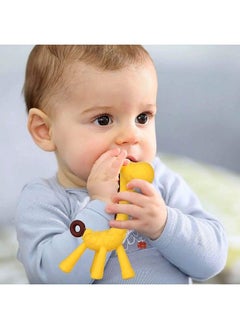 Baby Silicone Teether Giraffe Teething Toys Hand Chewing Soother Toddler For Baby (Yellow) - pzsku/Z26272AE6F8CBFD2540F2Z/45/_/1692784510/36675100-8f27-4929-b240-67608aab81c0