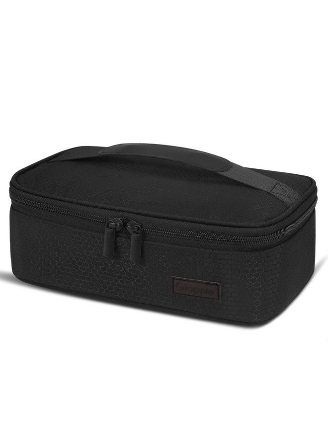 Gloppie Small Lunch Bag for Adults & Kids - Compact Insulated Lunch Box, Durable & Food-Grade Lining | Portable Cooler for Work, School, Travel (Black Honeycomb) - Image 1