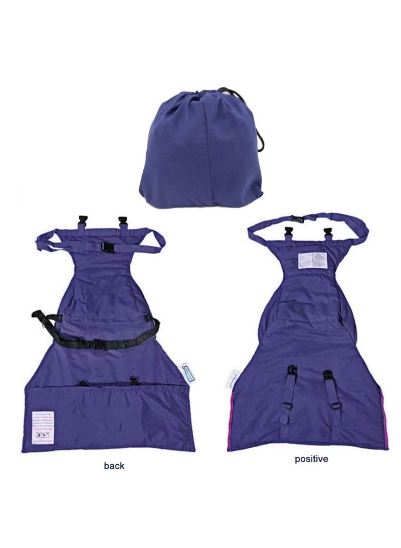 SOLARAE Toddler High Chair Seat Cover, Portable Baby Dining Chair Safety Harness for Feeding Baby Suitable for Most Chairs (Dark Blue) - Image 2