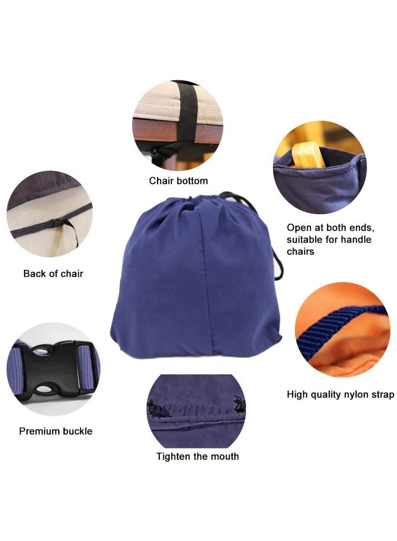 SOLARAE Toddler High Chair Seat Cover, Portable Baby Dining Chair Safety Harness for Feeding Baby Suitable for Most Chairs (Dark Blue) - Image 4