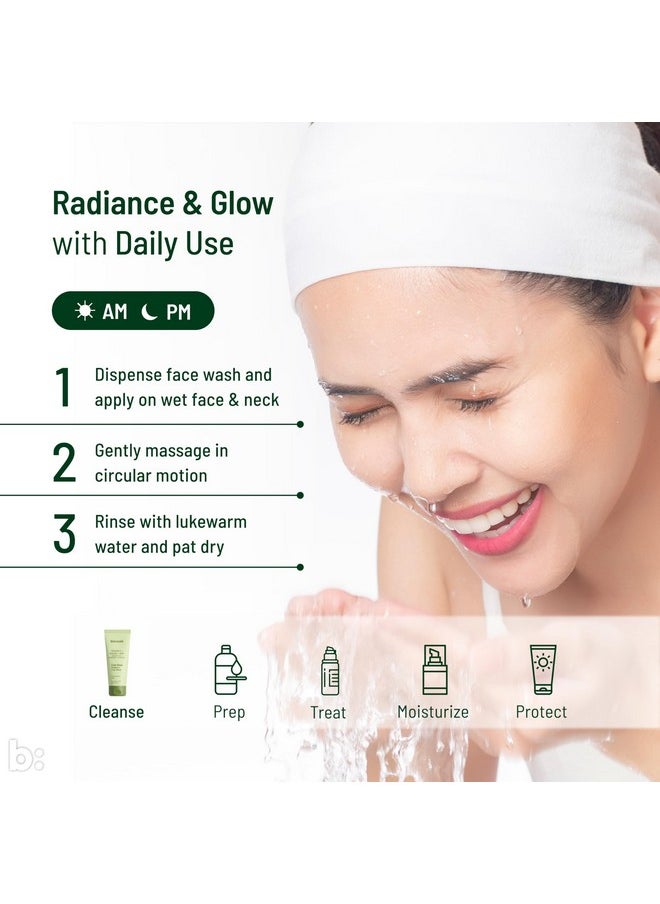 Biocule Ever Glow Radiance Face Wash For Glowing & Even Skin Tone, With Vitamin C From Kakadu Plum, Arbutin From Bearberry & Glycolic Acid From Sugarcane, Glow Face Wash For All Skin Types, 15Ml  - Image 5