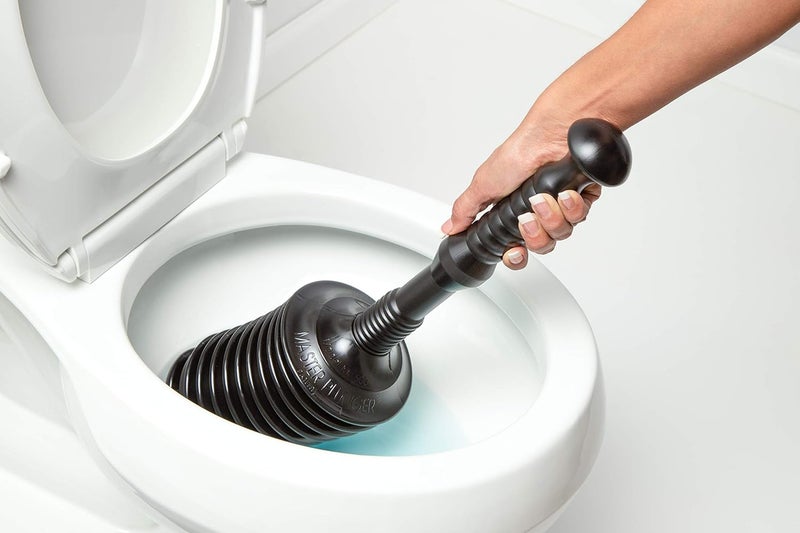 Master Plunger MP500-3TB Heavy Duty Bathroom Toilet Plunger Kit with Tall Bucket. Equipped with Air Release Valve, Black - Image 3