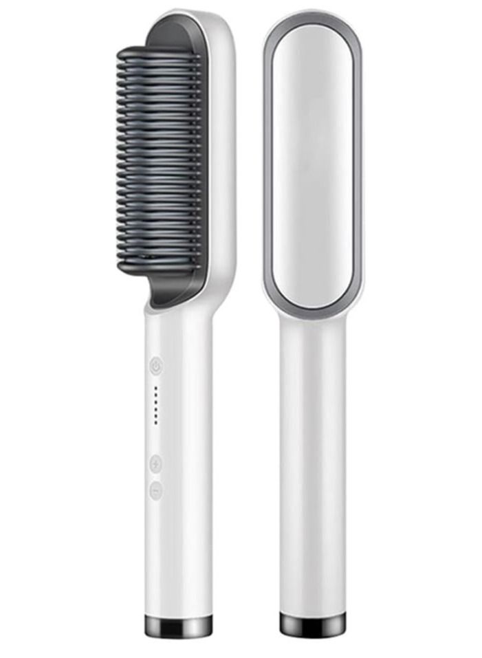DubaiGallery Hair Straightener Brush, Hair Straightening Iron Comb, Fast Heating & Built with 5 Temp Settings & Anti-Scald, Perfect for Professional Salon at Home Hair Styler - Image 1