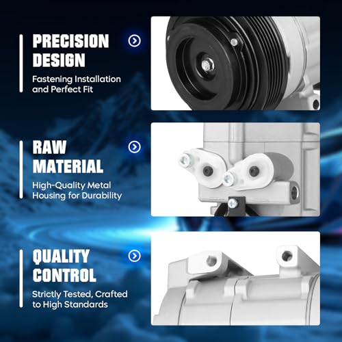 AEagle Air Conditioning Compressor & A/C Clutch for Ford F-150 & Expedition 2007-2014, F-250 2007-2009, F250 F350 Super Duty 07-10, F-350 08-09, Lobo 01-14 & 16-17, Lincoln Mark LT 07-08, Navigator 07-14 - Image 4