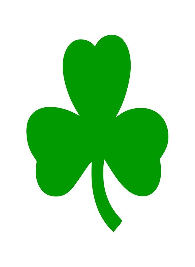 Bargain Max Decals Shamrock Clover Sticker Decal Notebook Car Laptop 2" x 2" (Green) - Image 1
