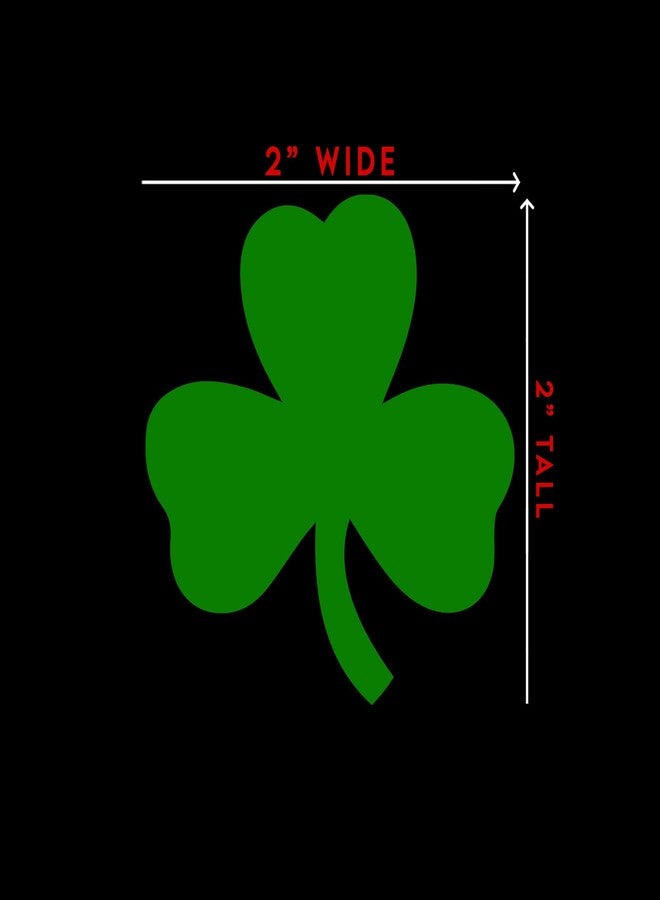 Bargain Max Decals Shamrock Clover Sticker Decal Notebook Car Laptop 2" x 2" (Green) - Image 5