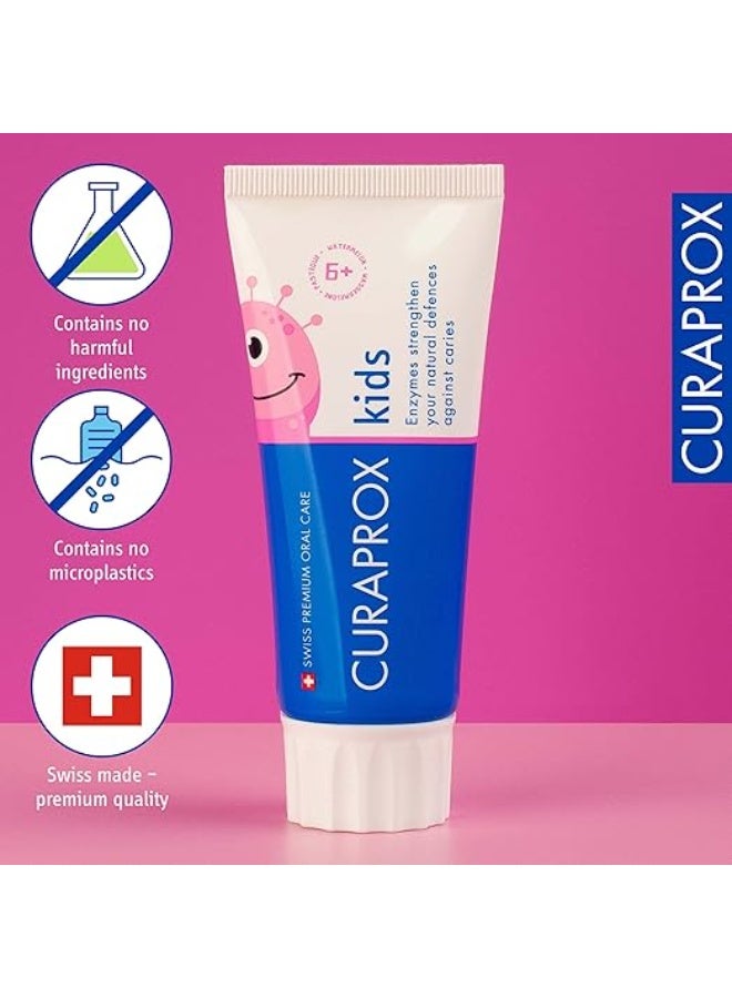 Curaprox Toothpaste for Children 1–6 Years – Watermelon Flavor – 60ml - Image 3