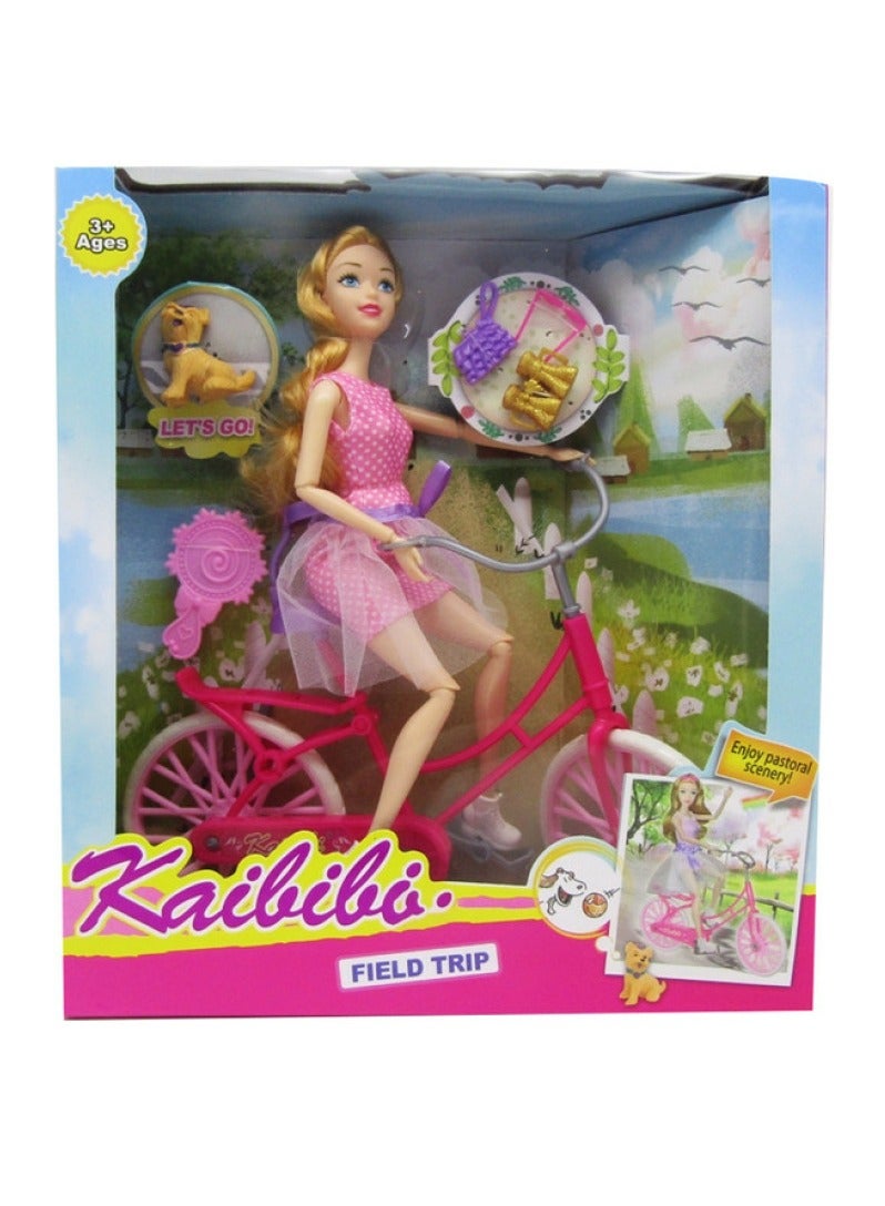 كيبيبي باربي كاي بيبي مع دراجة BLD264 - Image 1