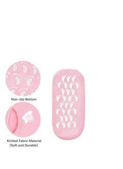 Relax Smart 4 Pieces Silicone Gel Moisturizing Socks To Repair And Soften Dry Cracked Foot  - Image 5