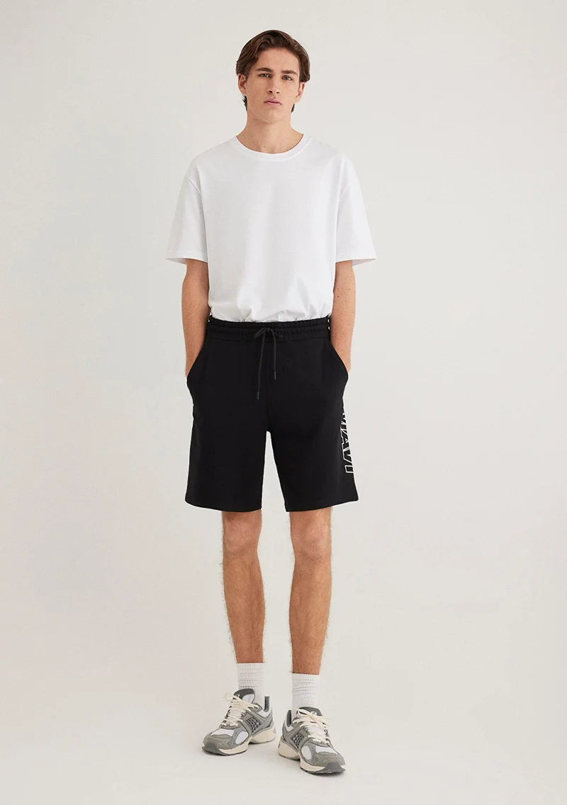 MAVI Mavi Printed Black Shorts