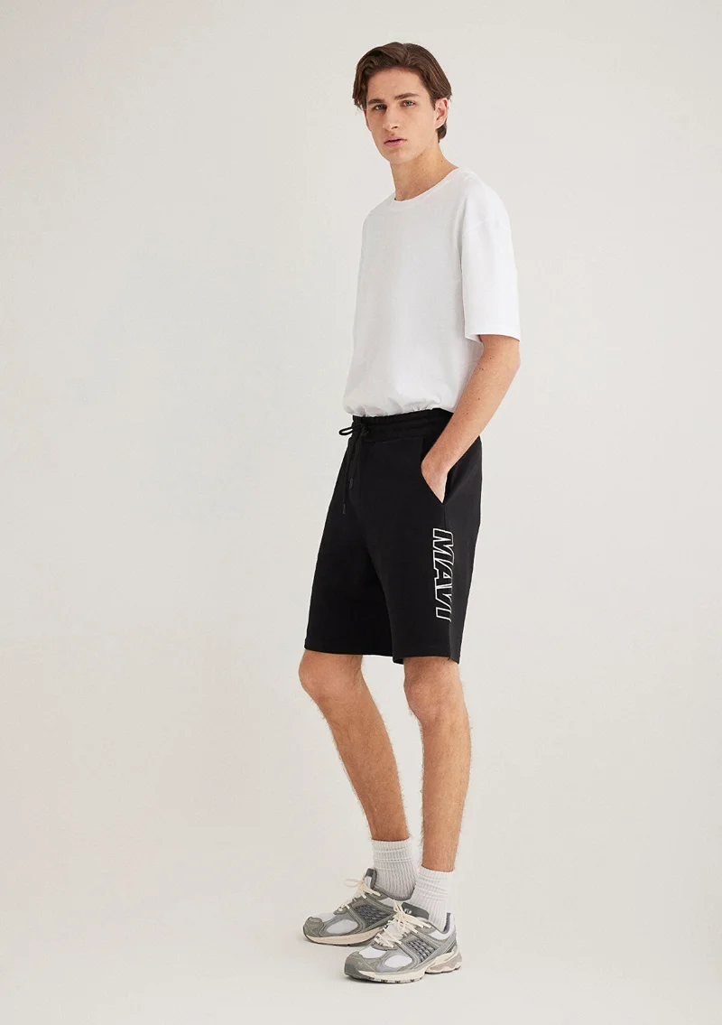 MAVI Mavi Printed Black Shorts