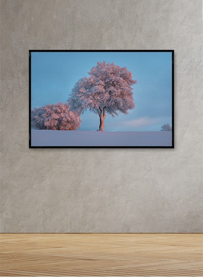 Marktna Canvas Wall Art For Wall Decoration, Modern Design, With A Hollow Black Frame, Size (120x80), One Piece - Image 1