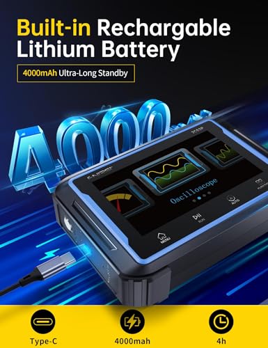 FNIRSI 2C53P Handheld Tablet Oscilloscope Multimeter DDS Signal Generator 3 in 1, 2CH Automotive Oscilloscope Multimeters with 50Mhz Bandwidth, 19999 Counts, 250MS/s Sampling, 4.3 inch Touch Screen - Image 5