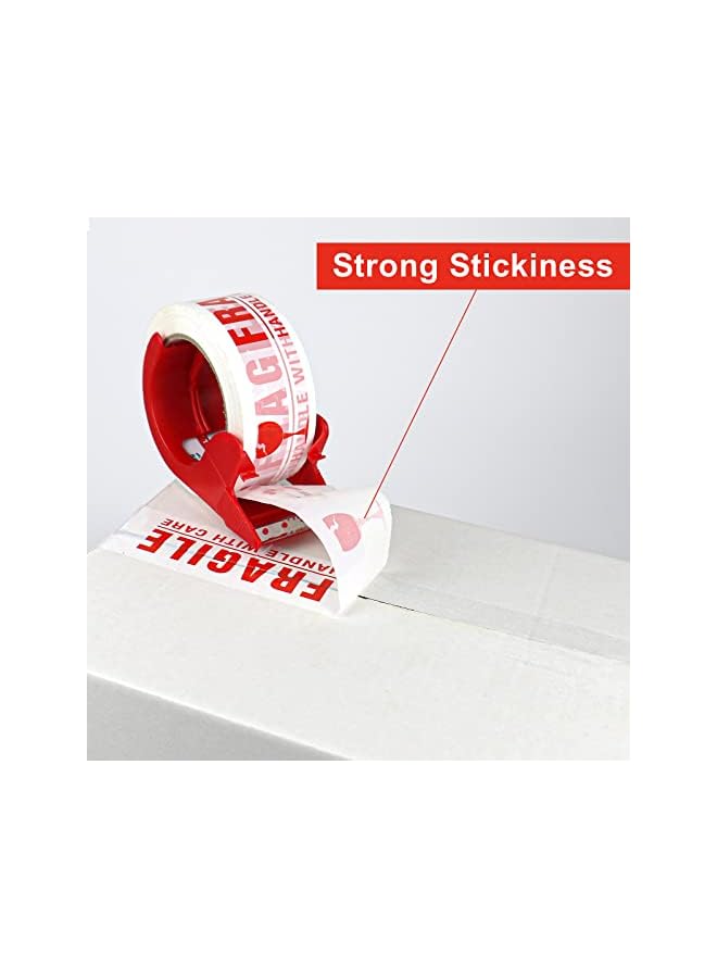 PROMASS 6 Rolls Fragile Sign Packing Tape for Shipping, 2in x 110Yards Heavy Duty Handle with Care Warning Tape for Sealing Parcel Boxes, Moving Boxes Houses, Fragile Product, Precision instrument, Valuables - Image 4