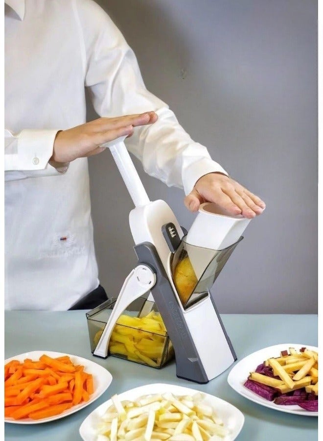 Adjustable Mandoline Slicer Safe Vegetable Slicer By Food Chopper Vegetable Cutter Quick Dicer Fruit French Fry Julienne - Image 1