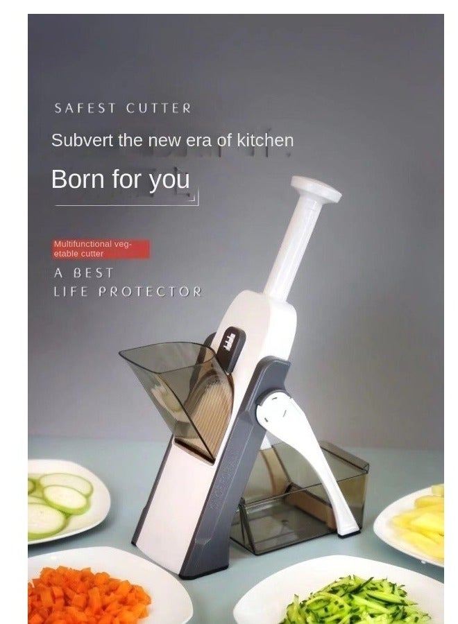 Adjustable Mandoline Slicer Safe Vegetable Slicer By Food Chopper Vegetable Cutter Quick Dicer Fruit French Fry Julienne - Image 2