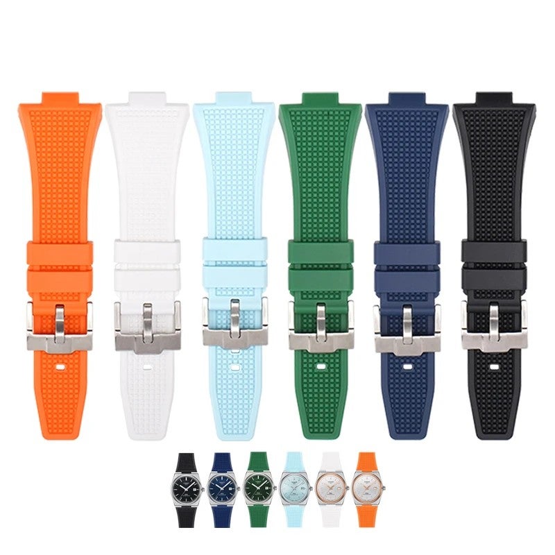 Bluejw Ready to Ship Rubber Replacement Wrist Watch Band for Tissot Prx Rubber Strap Belts Waterproof Liquid Silicone Watchband - Image 3