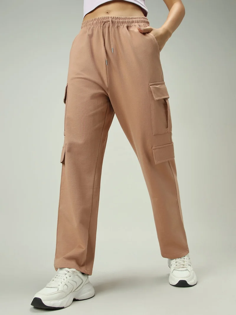 Brown Cargo Pocket Sweatpants