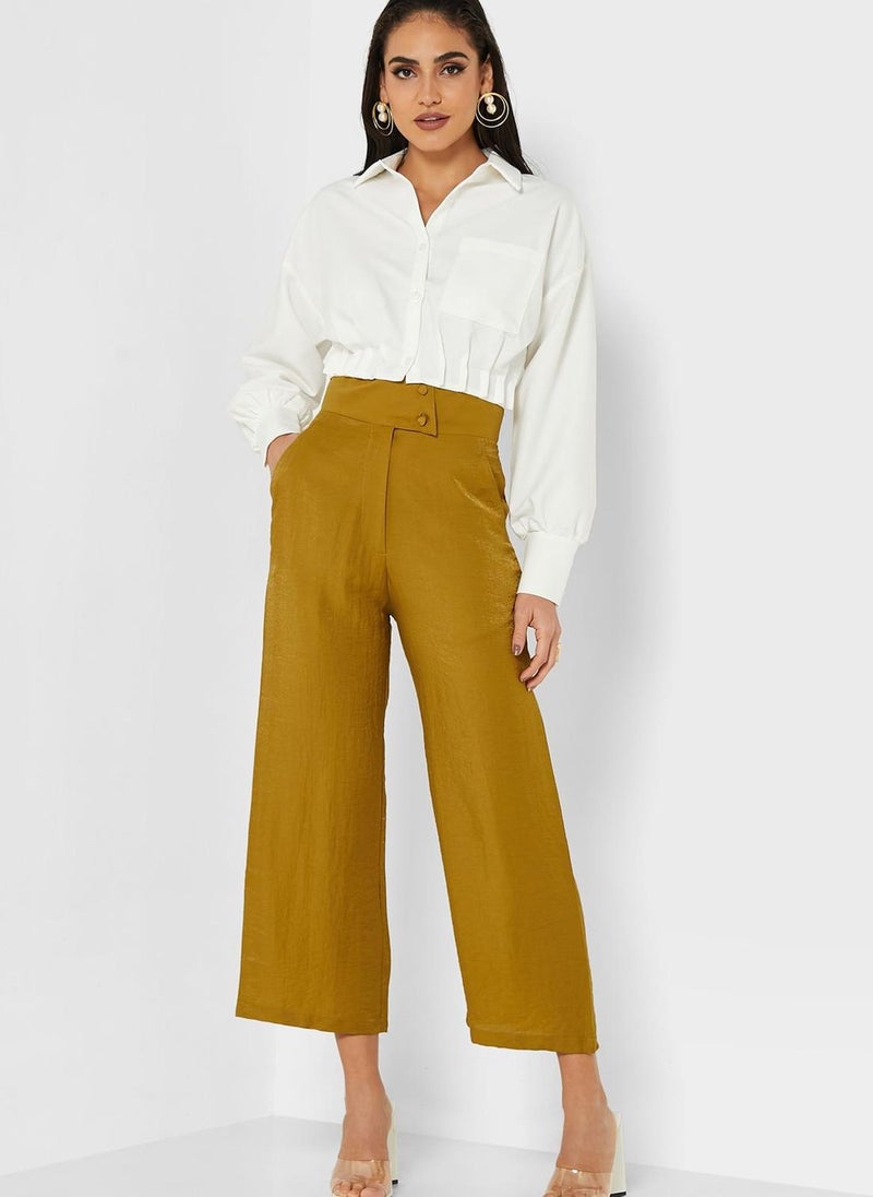 Moukhmalie High Waist Wide Leg Pants  - Image 1