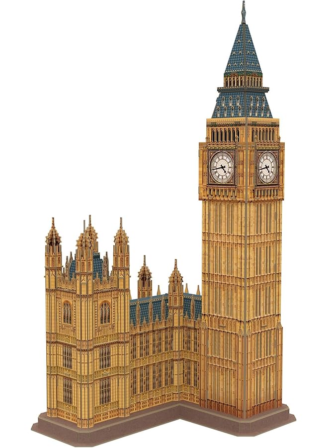 CubicFun National Geographic 3D London Puzzles Britain Architecture Model Kits Toys For Adults And Children The Big Ben With A Booklet Ds0992H - Image 1