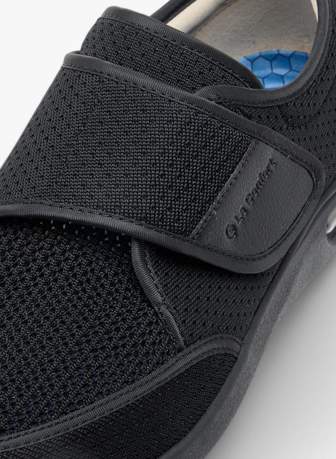 Le Confort Men Textured Sneakers with Hook and Loop Closure - Image 4