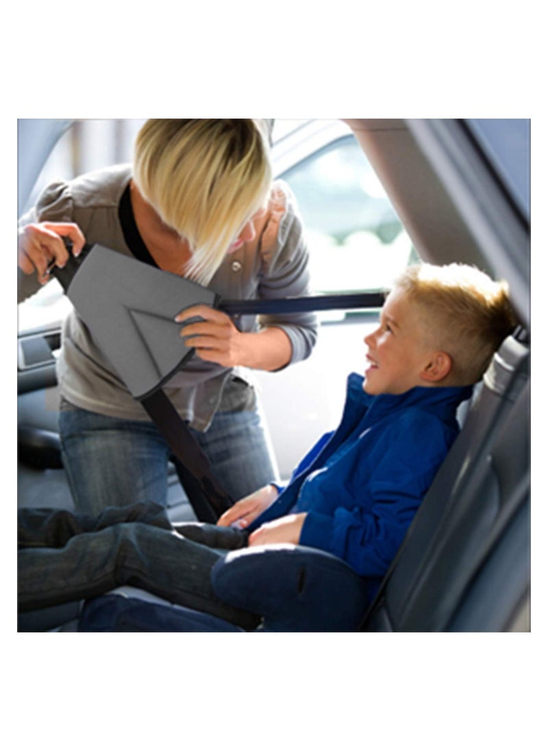 RATSAW - Seatbelt Adjuster for Kids 2 Packs Car Seatbelt Safety Cover Triangle Adjuster Firm Auto Shoulder Neck Strap Adjuster Protective Safety Strap Adjuster Pad Harness - Image 1