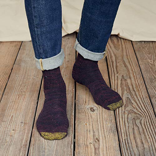 GOLDTOE Men's Harrington Crew Socks, Multipairs, Denim, X-Large - Image 3