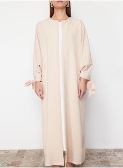 trendyol Stone Comfortable Fit Woven Aerobin Long Cap & Abaya & Abaya TCTSS24KK00005  - Image 3