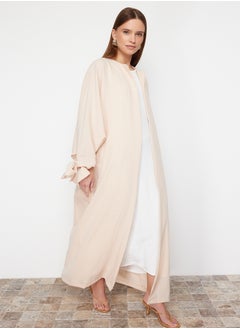 trendyol Stone Comfortable Fit Woven Aerobin Long Cap & Abaya & Abaya TCTSS24KK00005  - Image 1