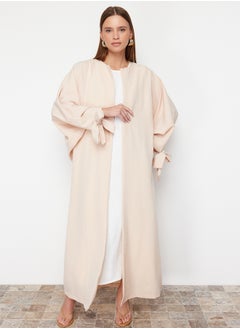trendyol Stone Comfortable Fit Woven Aerobin Long Cap & Abaya & Abaya TCTSS24KK00005  - Image 2