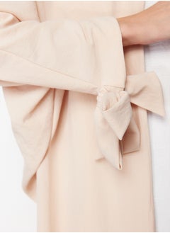 trendyol Stone Comfortable Fit Woven Aerobin Long Cap & Abaya & Abaya TCTSS24KK00005  - Image 4