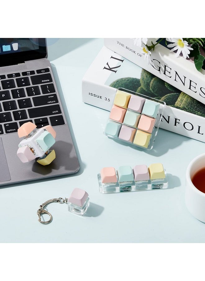 Taiyin Taiyin Decompression Toys Keyboard Clicker Toy Keyboard Cube Toy Mechanical Key Toy Keyboard Button Stress Relief for Adult Gifts to Relief Pass Time  - Image 4