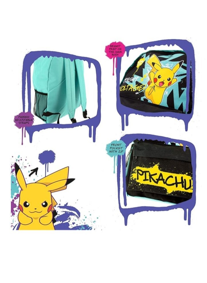Generic - Pokemon Backpack Kids School Bags Pokemon Rucksack Back to School Backpack for Boys & Girls Pikachu Large Backpack for School - Image 1