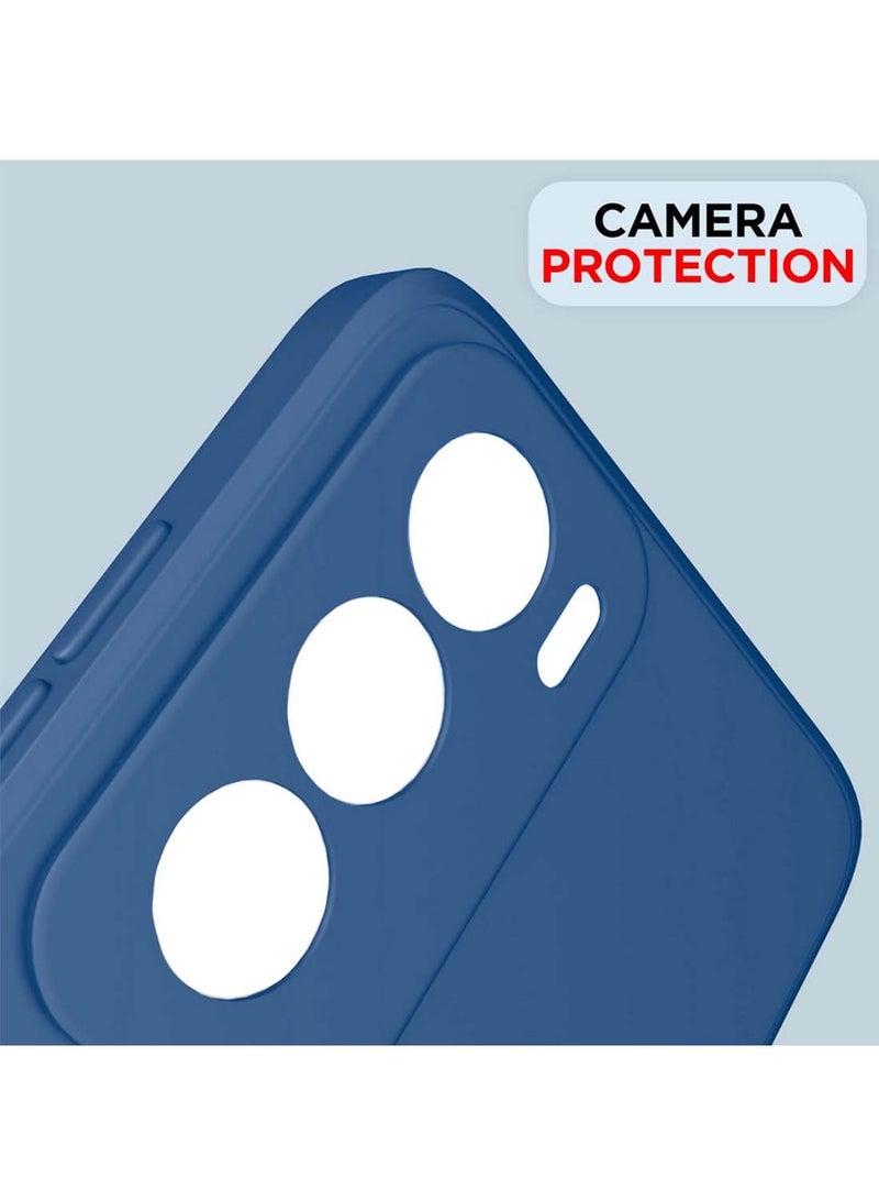 Wtech vivo Y19s 4G 2024 Premium Liquid Silicone Case Cover - Blue - Image 3