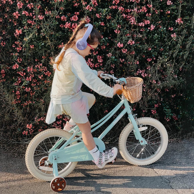 JOYSTAR 12 inch Kids Bike for Toddlers 3-4 Years(33"-41") Girls, Girls Bike with Training Wheels & Basket, Kids' Bicycle Mint Green - Image 5