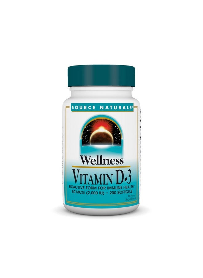 Source Naturals Wellness Vitamin D-3 2000 iu Bioactive Form for Immune Health* - 200 Softgels - pzsku/Z2628550B8B144DE31D56Z/45/_/1739883254/23969f5e-82c0-4c4a-8368-c70d4dc11881