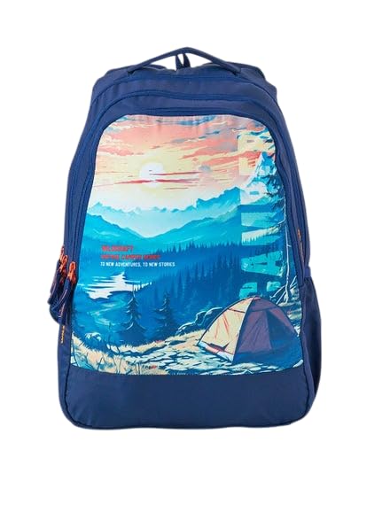 wildcraft Stylish Polyester Unisex Backpack | Atlas 40 Durable & Lightweight backpack for Men & Women | Backpack for Office, Gym, Travel - 40 Litre, Navy - Image 2