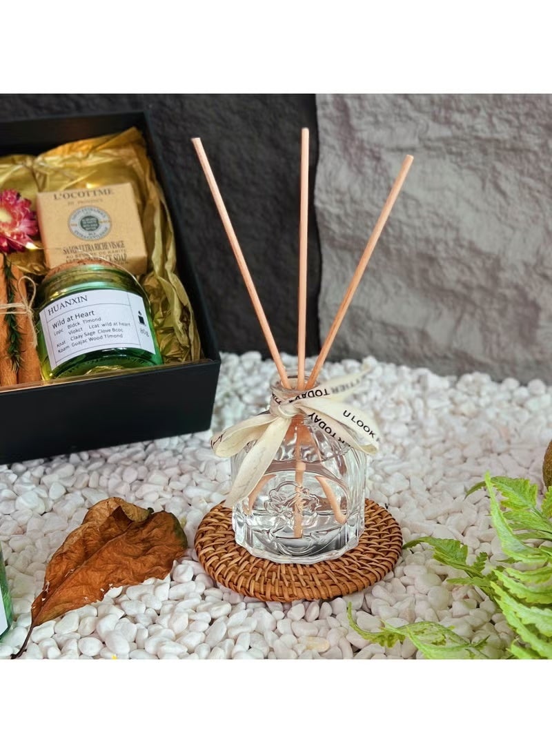 SKT Shiketro Freesia Aromatherapy Gift Basket for Women - Birthday Gift Box, Greeting Gift Box, Unique Women's Gift Ideas, Gift for Mother, Sister, Best Friend, Wife, or Gift for Colleague, Teacher, or Nurse - Image 4