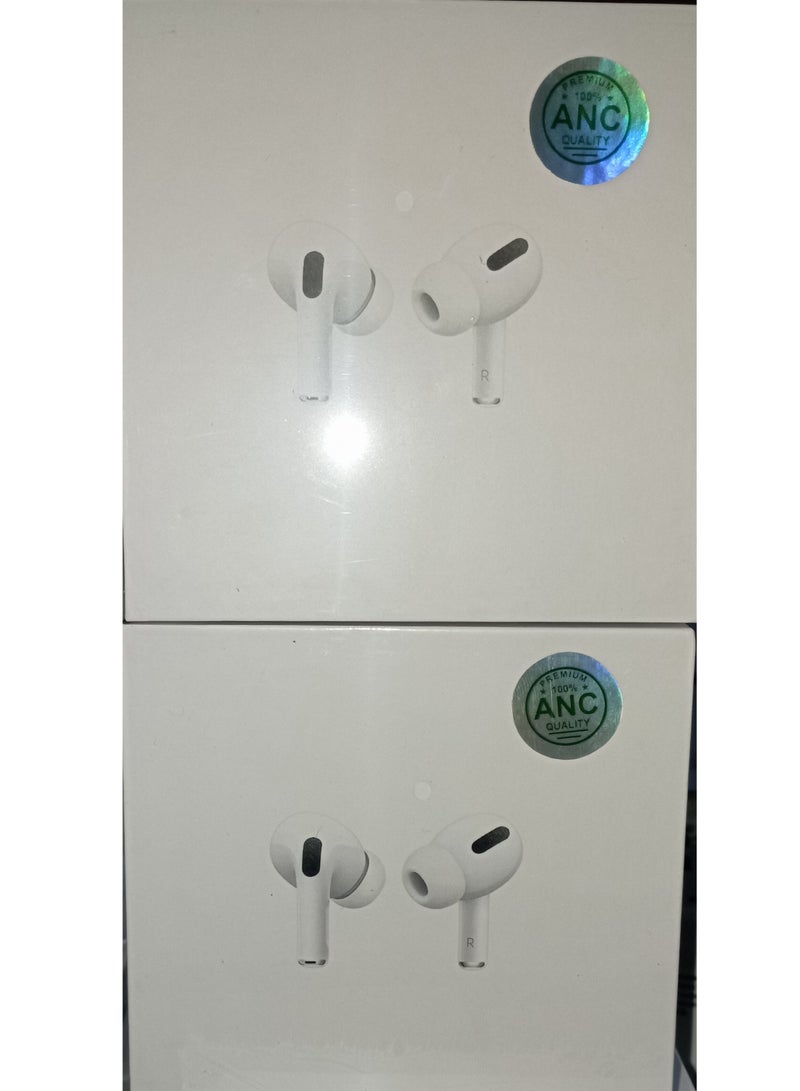 سماعات بلوتوث من جينيريك بتقنية  عزل الضوضاء ANC اصدار امريكي متوافقة مع اندرويد - ابيض - Image 4