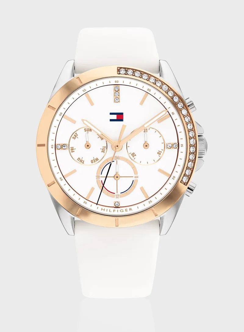 TOMMY HILFIGER White Silicone Analog Watch