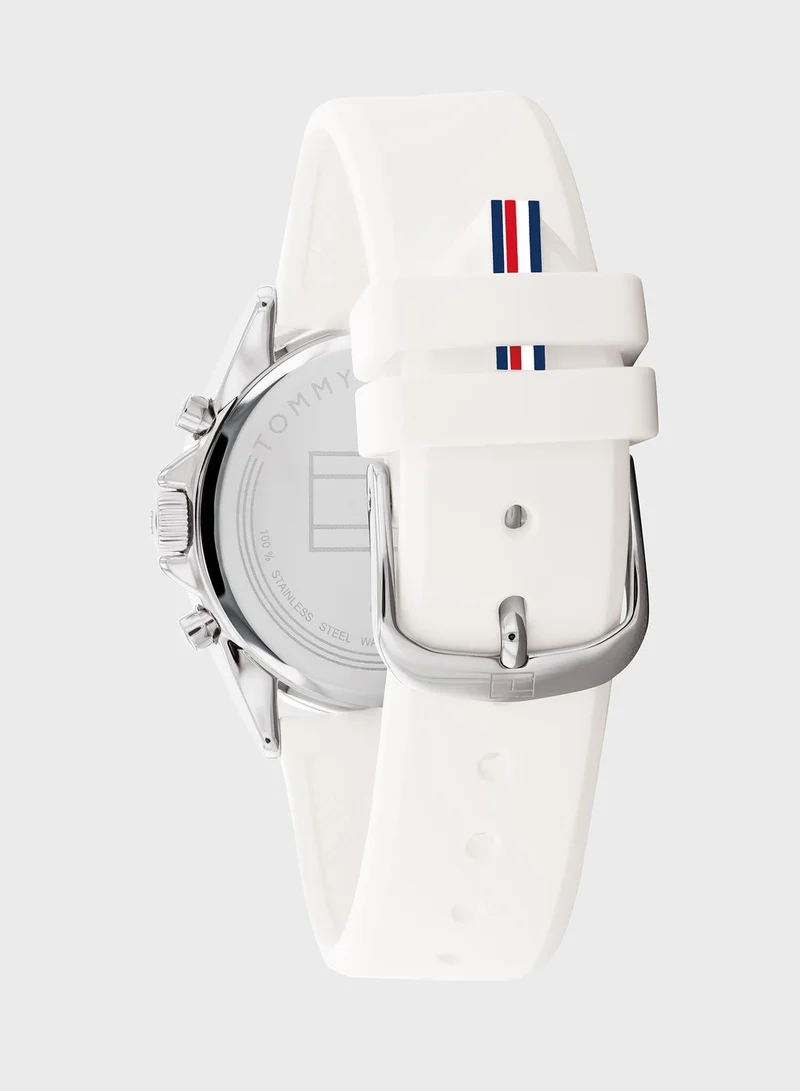 TOMMY HILFIGER White Silicone Analog Watch