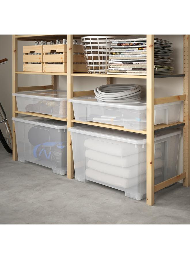 erorex Box with lid, transparent, 79x57x18 cm/55 l - Image 2