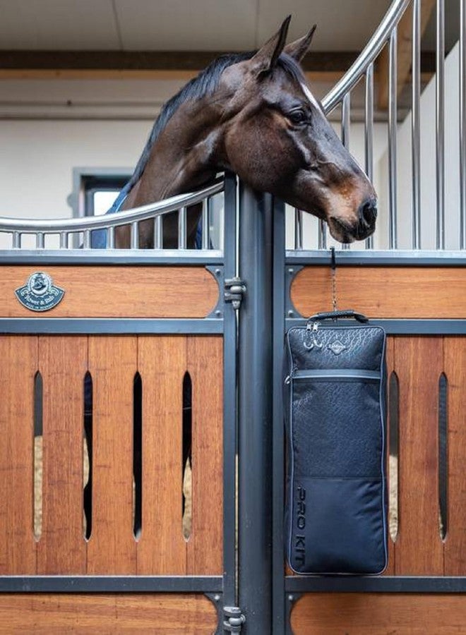 LeMieux Elite Pro Bridle Bag - Waterproof Outer - Inner Hanging Compartment - Padded Grab Handle - Navy - Image 2