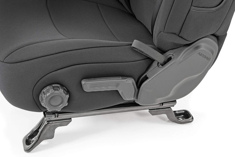 Rough Country Front Neoprene Seat Covers for 1999-2006 Chevy/GMC 1500-91013, Black - Image 5