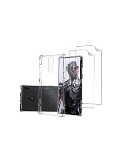 1 2Pcs Compatible With Zte Nubia Red Magic 8 Pro Case And Screen Protector Hydraulic Film High Quality Soft Scratch Proof Transparent Cover Clear