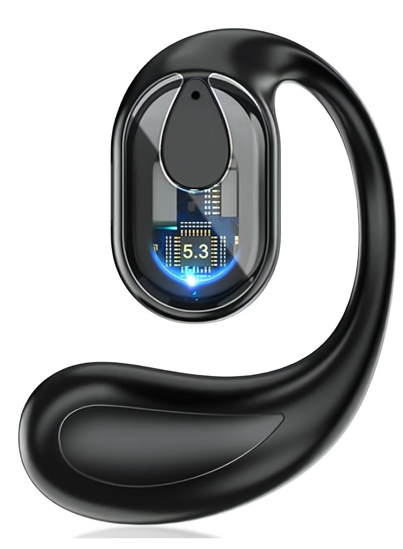 Excefore Open-Ear Wireless Headphones, Single Left Ear Bluetooth Headsets, 30 Hours Playtime, Comfort Sports Earbud for Running/Driving/Work/Cycling, Bluetooth Headset Compatible with iPhone & Android - Image 1