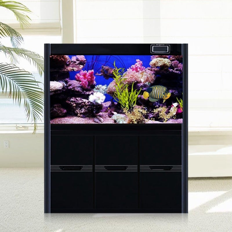 3D Effect Adhesive Seaworld Poster, Aquarium Fish Tank Decoration, Realistic PVC Sticker with Self - Adhesive Backing, and Durable for Freshwater Saltwater Tanks (91 * 50cm) - Image 2