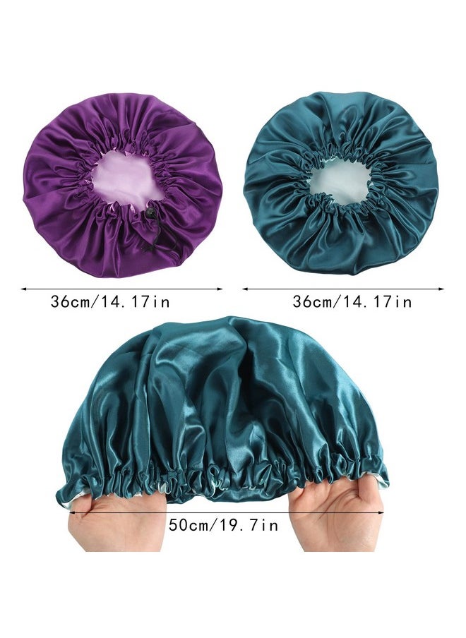 2 Pack Satin Bonnet Silk Bonnet For Sleeping, Adjustable Double Layer Satin Bonnet For Natural And Curly Hair Silk Cap Hair Bonnet For Sleeping - pzsku/Z2628BFC7064A16AF76ECZ/45/_/1730726743/9e36f56d-d316-4b70-ba9f-425abcf36e80