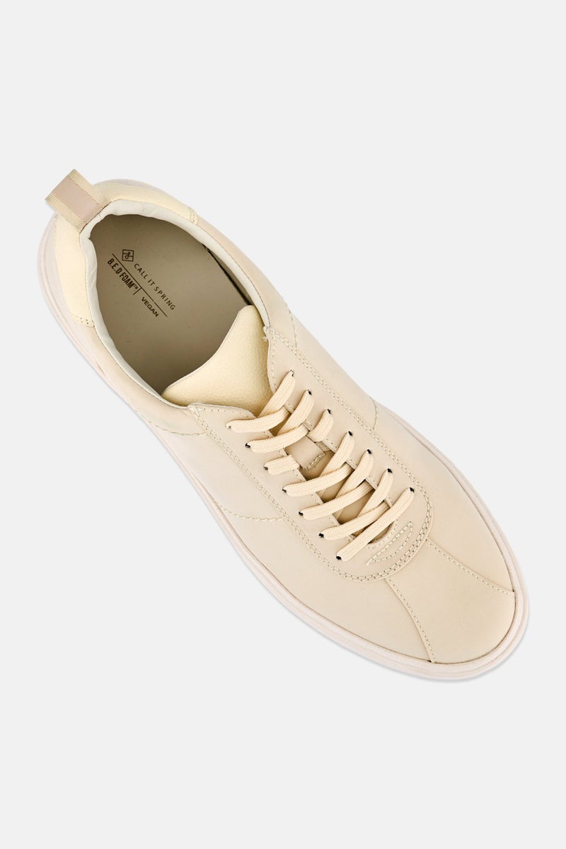 CALL IT SPRING Men Fontaine Lace Up Shoes, Cream - Image 4